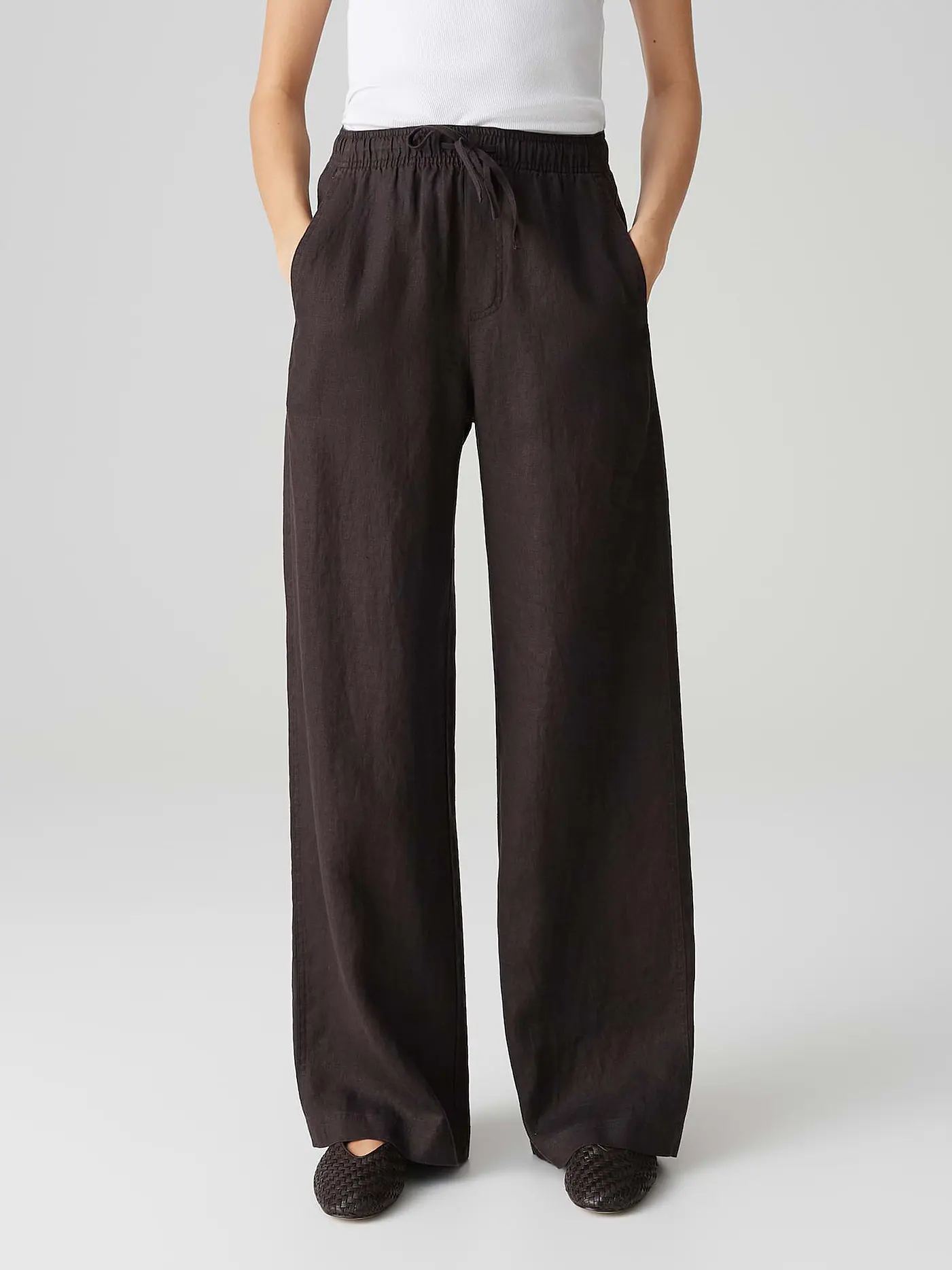 OPUS | Leinenhose MILENI | braun